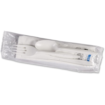 Genuine Joe Spoon Utensil Kit, Polystyrene - White GJO58943